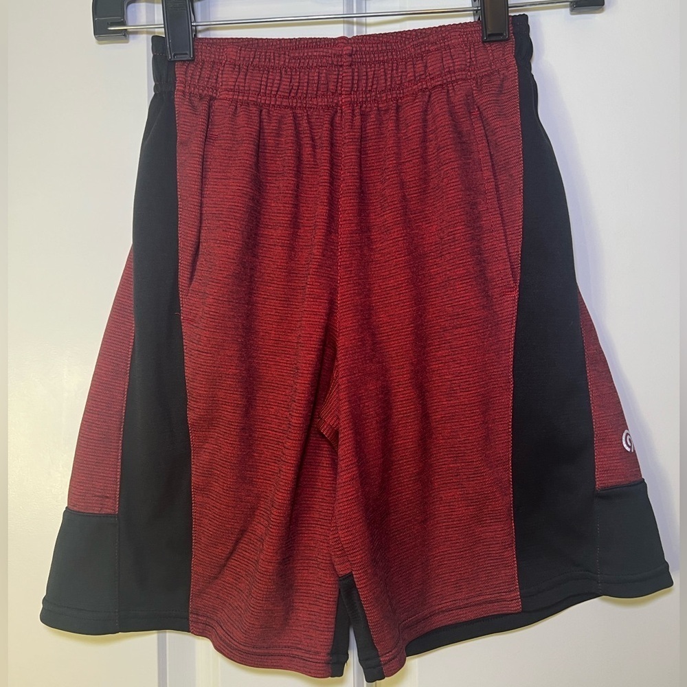 Champion Red and Black Athletic Shorts Lightweight Breathable